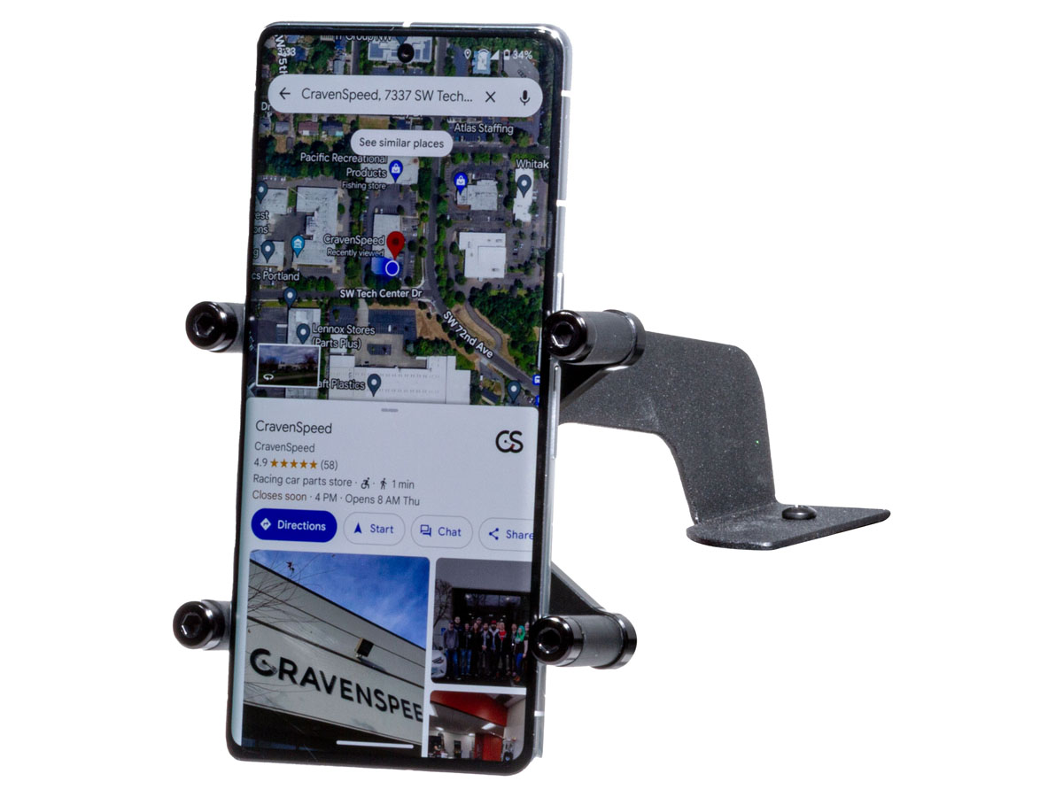 The CravenSpeed Gemini Phone Mount Scissor Version for the 5th Gen Ram 1500 2019-2023