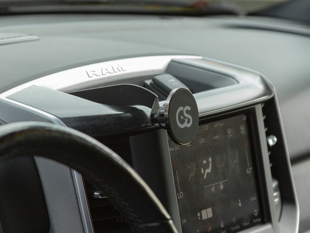 The CravenSpeed Gemini Phone Mount for the 5th Gen RAM 1500 - MagSafe Version
