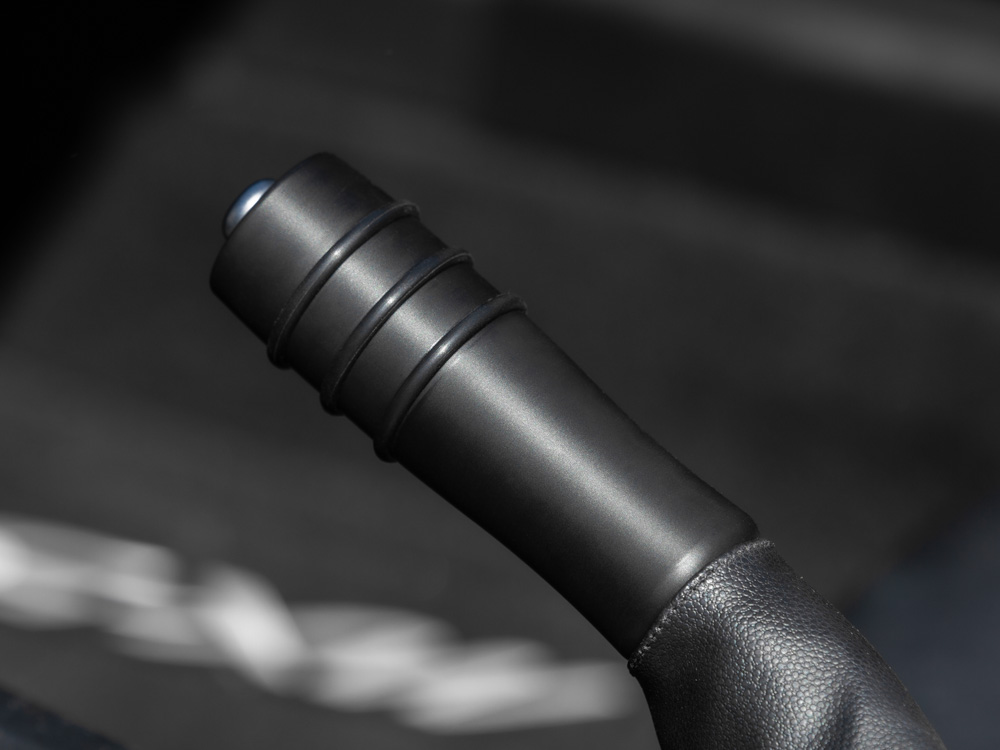The CravenSpeed Hand Brake handle in black acetal for the NC Mazda Miata.