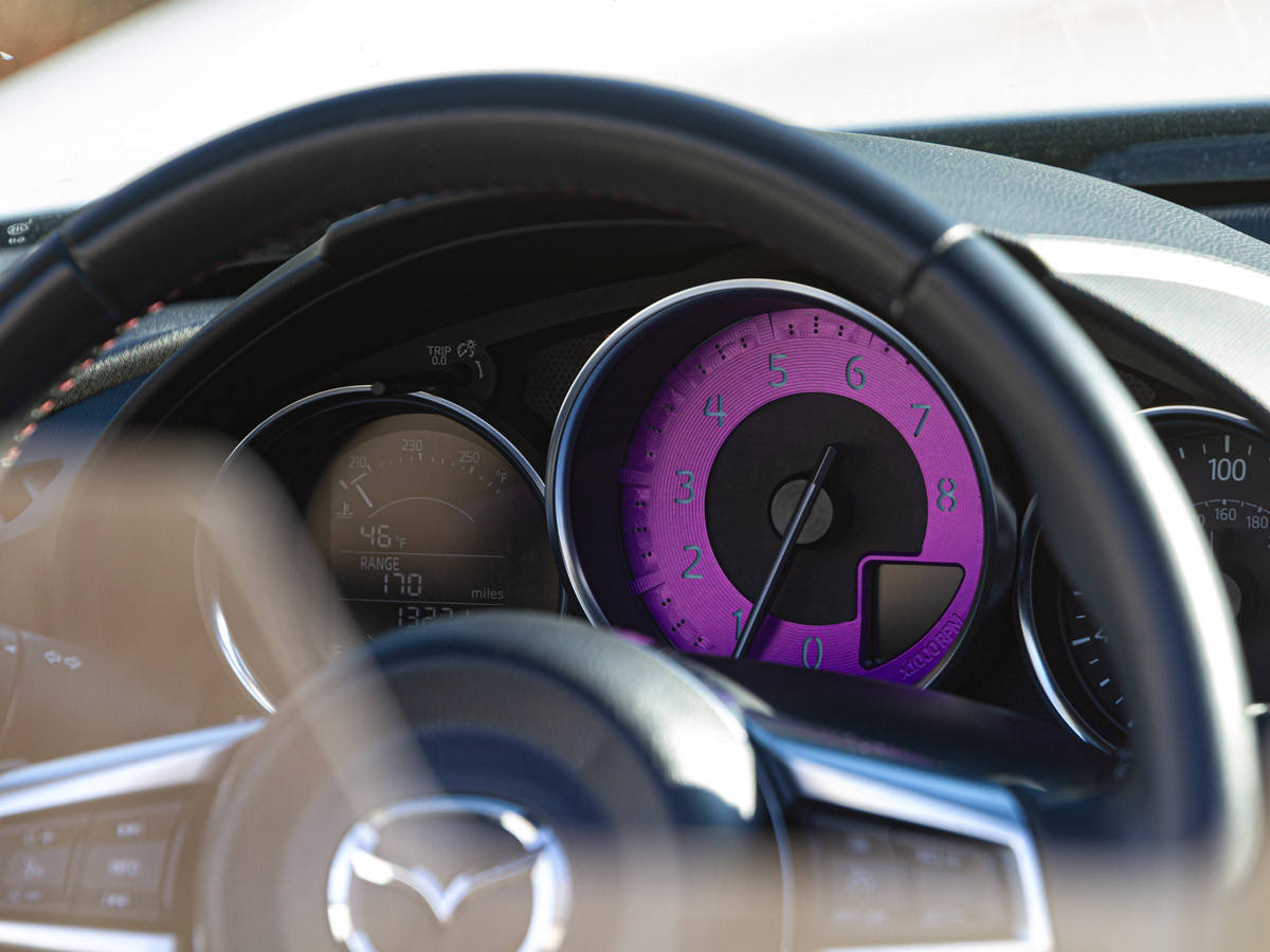 Billet Tach Dial for Mazda MX-5 Miata RF 4th gen ND 2017 to 2023 ND1 RF (2017-2018) Purple