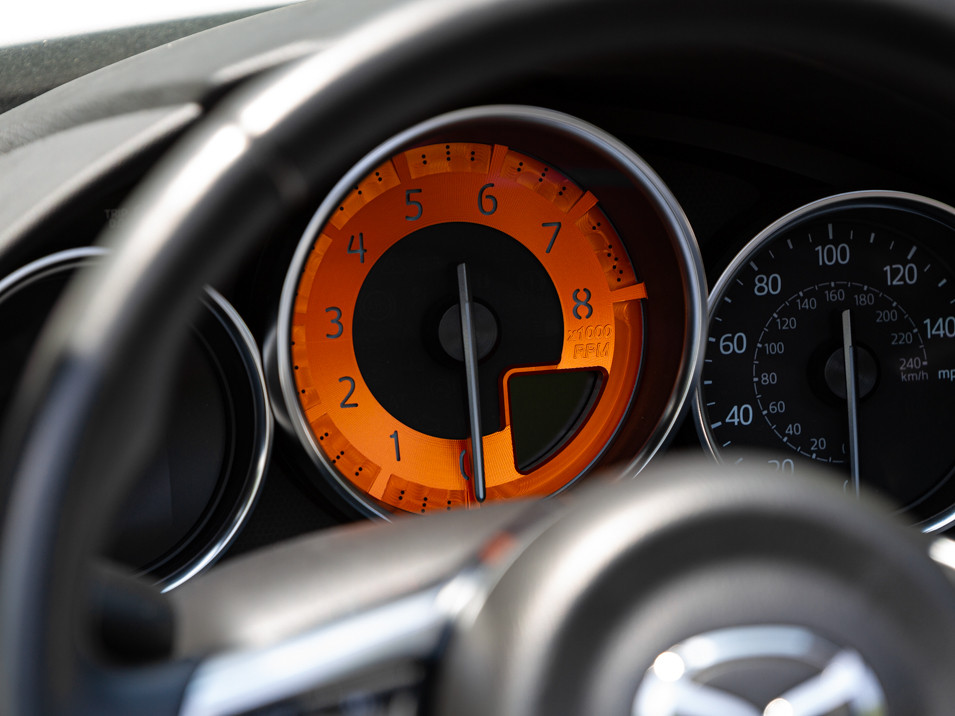 Billet Tach Dial for Mazda MX-5 Miata RF 4th gen ND 2017 to 2023 ND2 RF (2019-2023) Orange rpm range