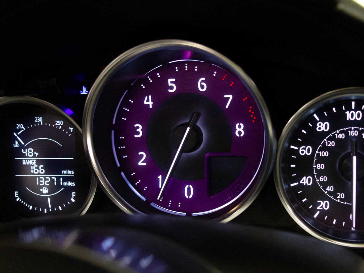 Billet Tach Dial for Mazda MX-5 Miata 4th gen ND 2016 to 2023 ND2 (2019-2023) Purple
