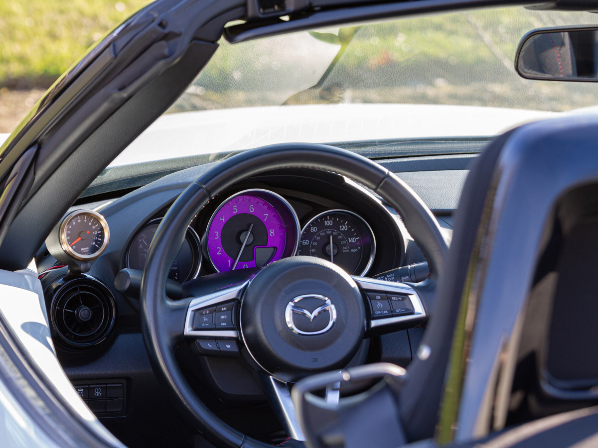 Billet Tach Dial for Mazda MX-5 Miata 4th gen ND 2016 to 2023 ND2 (2019-2023) Purple