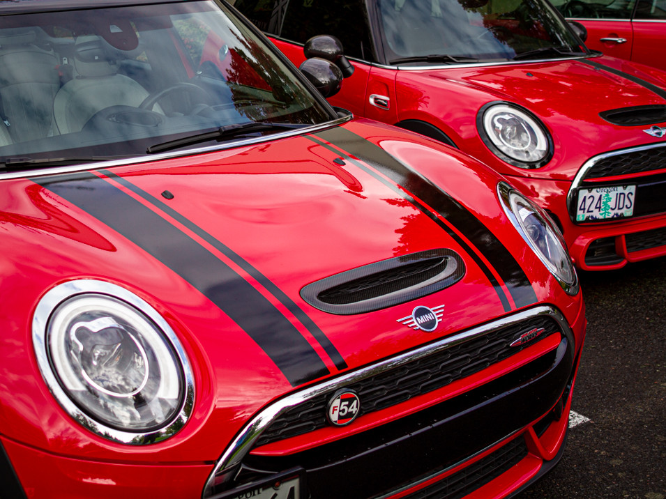 Decal Sets for MINI Clubman F54 2016 to 2024 Bonnet Split Stripes Matte Black