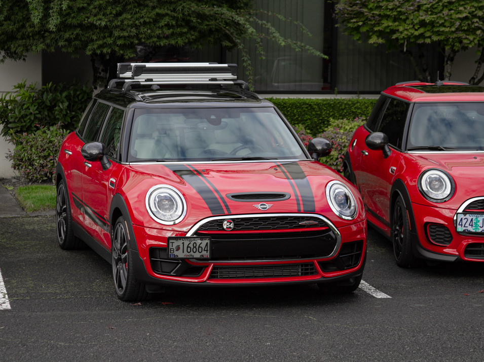 Decal Sets for MINI Clubman F54 2016 to 2024 Bonnet Split Stripes Matte White