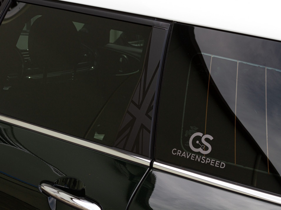 Decal Sets for MINI Clubman F54 2016 to 2024 Union Jack C-Pillar Matte Black