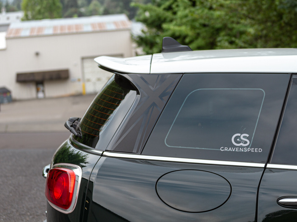 Decal Sets for MINI Clubman F54 2016 to 2024 Union Jack D-Pillar Matte White