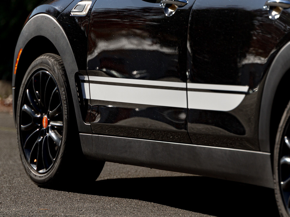 Decal Sets for MINI Clubman F54 2016 to 2024 Side Stripes Matte White