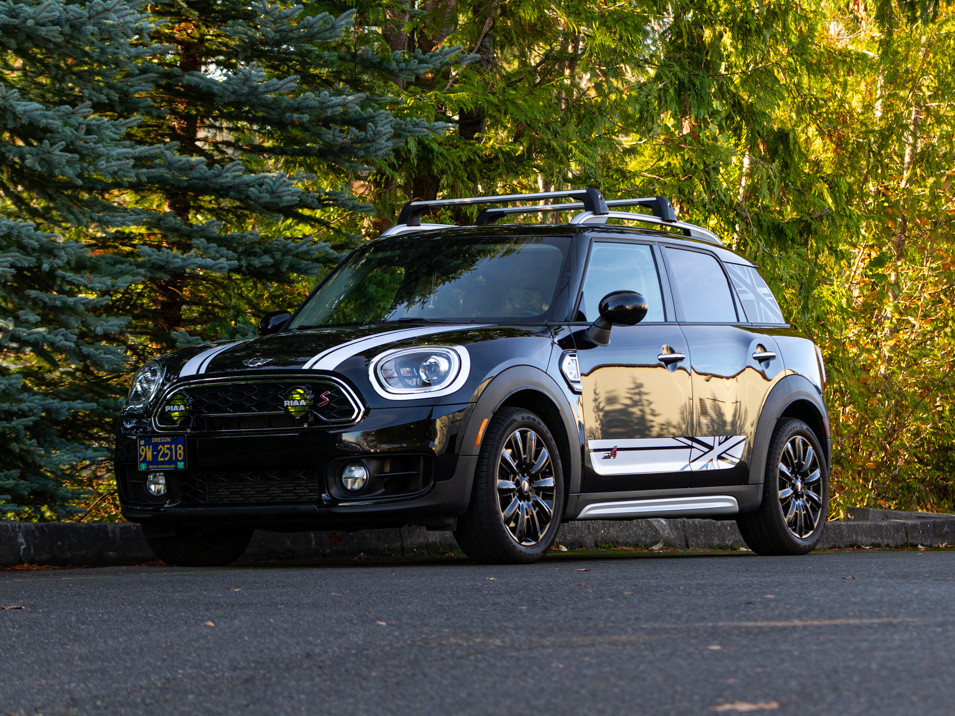 Decal Sets for MINI Countryman F60 2017 to 2024 All4 Union Jack Side Stripes Matte Black