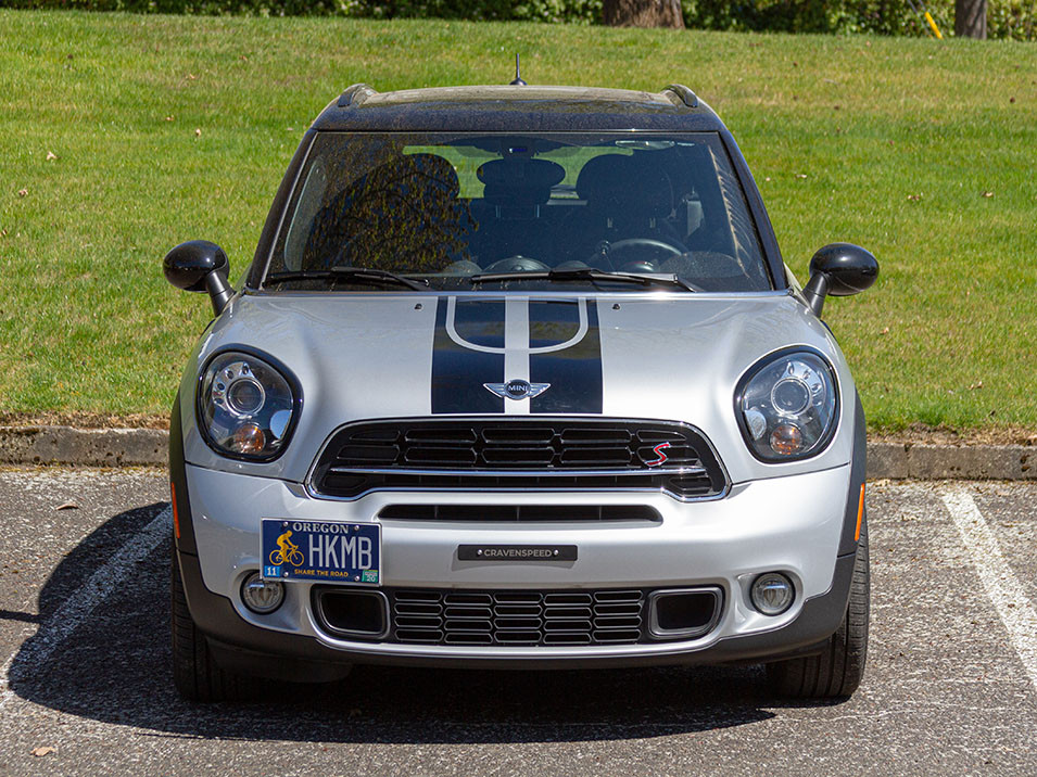 Decal Sets for MINI Countryman R60 2011 to 2016 Trident Bonnet Stripes Gloss White