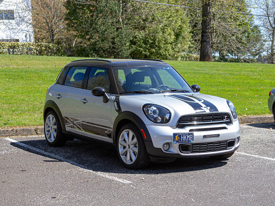 Decal Sets for MINI Countryman R60 2011 to 2016 Trident Bonnet Stripes Gloss White