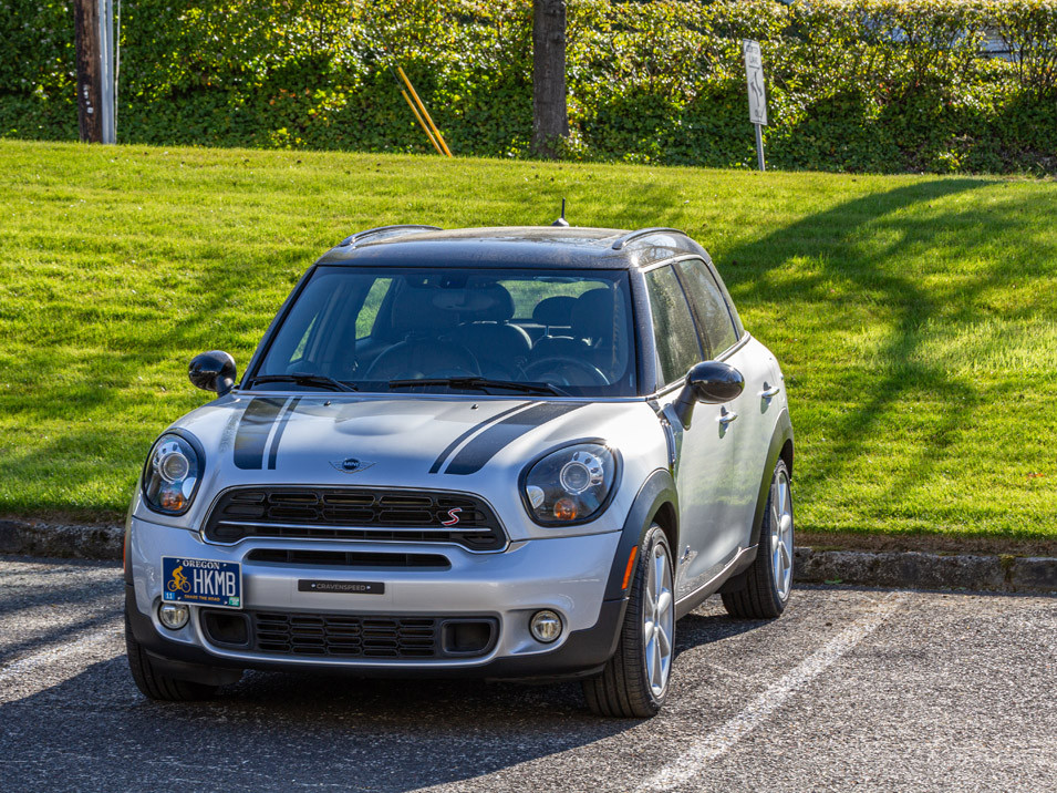 Decal Sets for MINI Countryman R60 2011 to 2016 Bonnet Split Stripes Gloss White