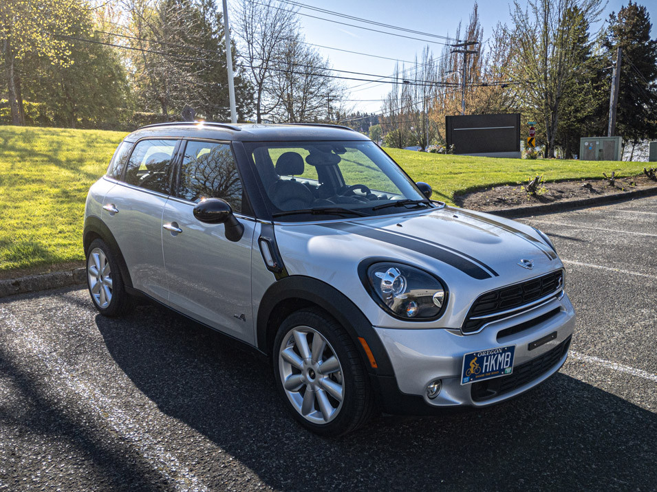 Decal Sets for MINI Countryman R60 2011 to 2016 Bonnet Split Stripes Gloss White