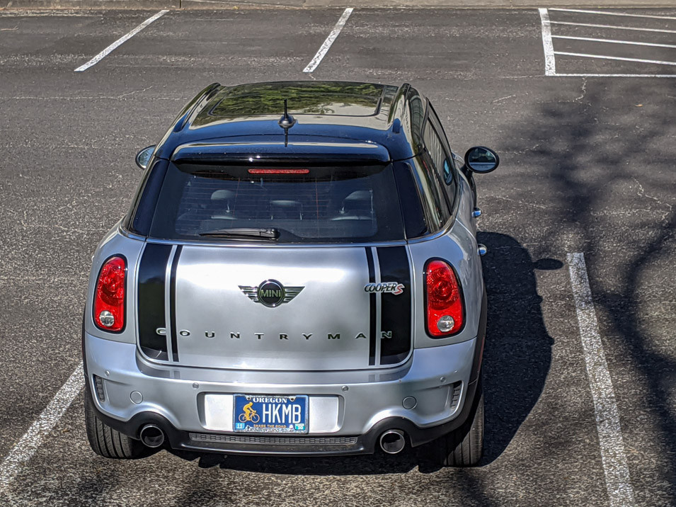 Decal Sets for MINI Countryman R60 2011 to 2016 Boot Split Stripes (Debadged) Matte White