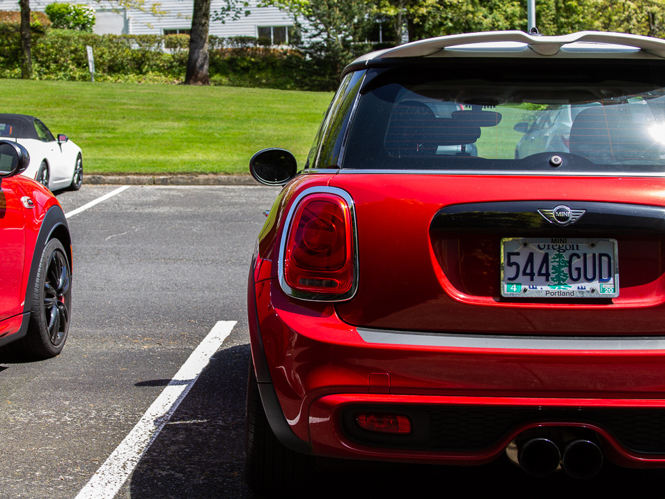 Decal Sets for MINI Cooper F56 2014 to 2024 Union Jack Tail Light Overlays Transparent Dark Red