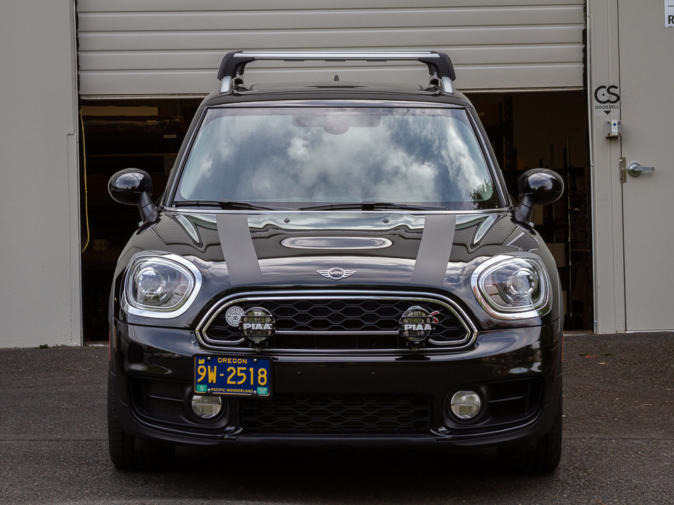 Decal Sets for MINI Cooper F55 2014 to 2024 Bonnet Stripes Gloss White
