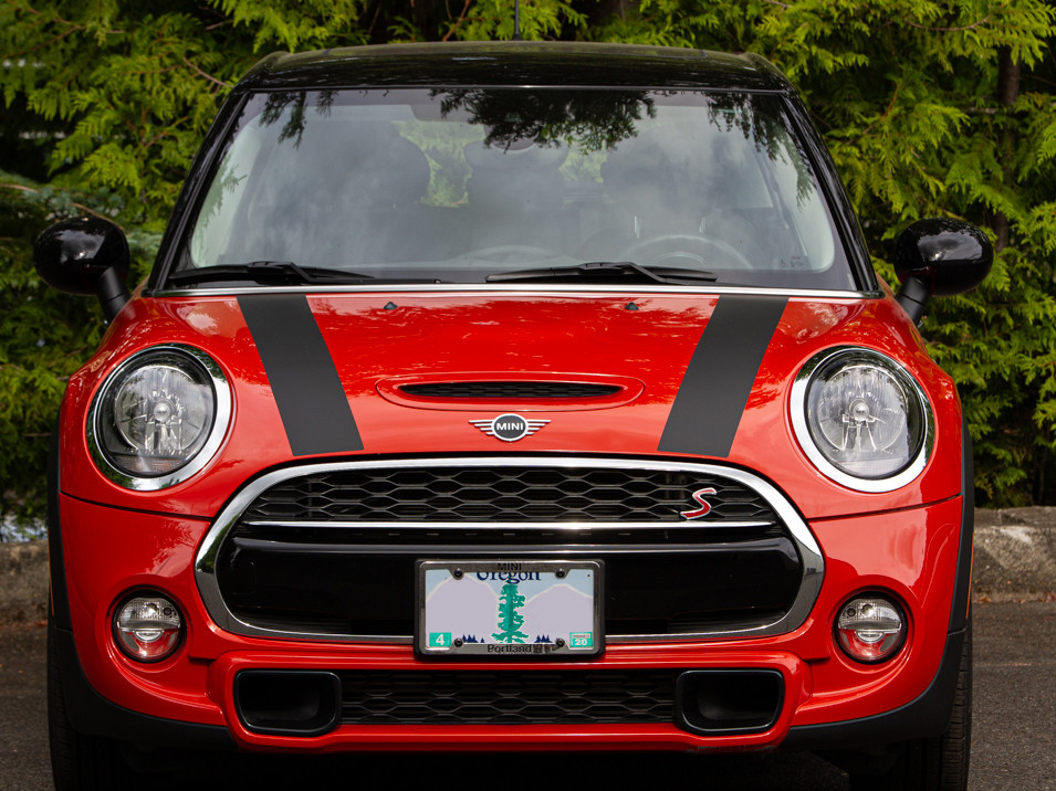 Decal Sets for MINI Countryman F60 2017 to 2024 Bonnet Stripes Gloss Black