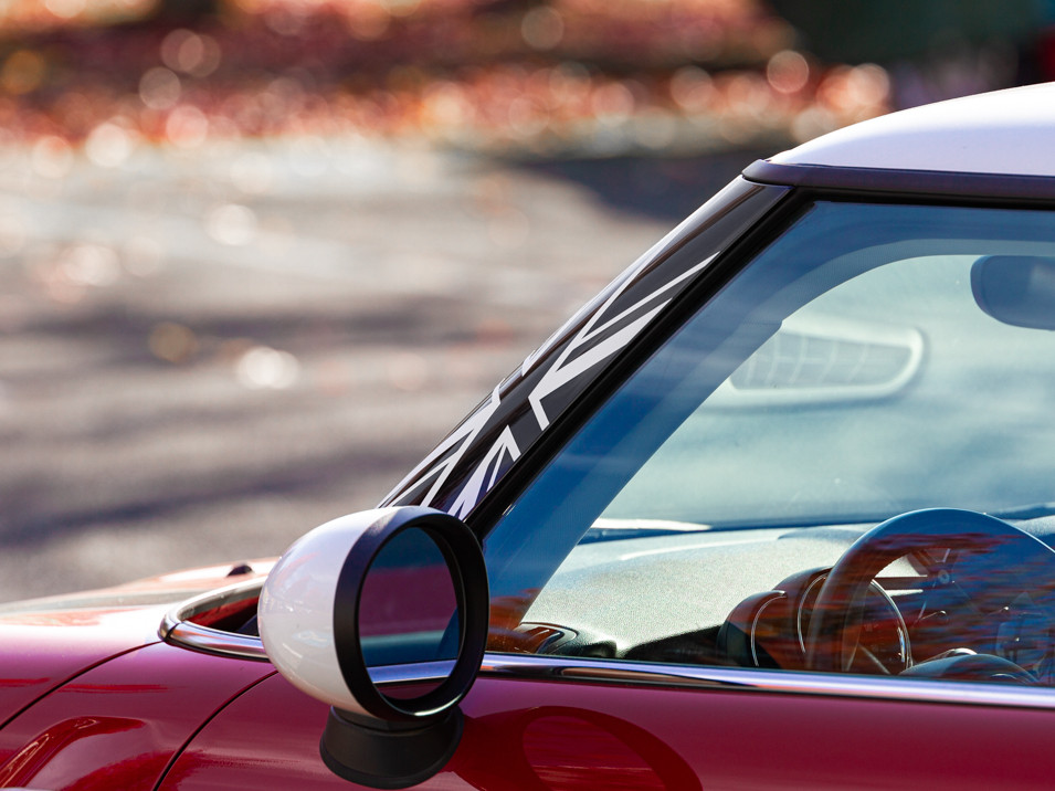 Decal Sets for MINI Cooper F55 2014 to 2024 Union Jack A-Pillar Matte Black