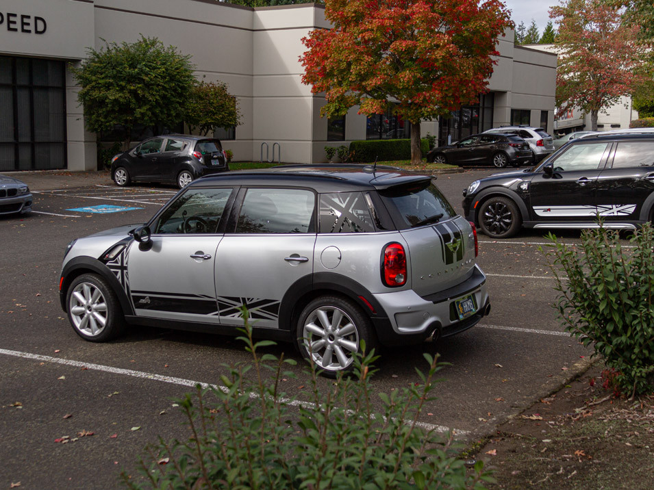 Decal Sets for MINI Paceman R61 2013 to 2016 Union Jack Side Scuttles Matte White