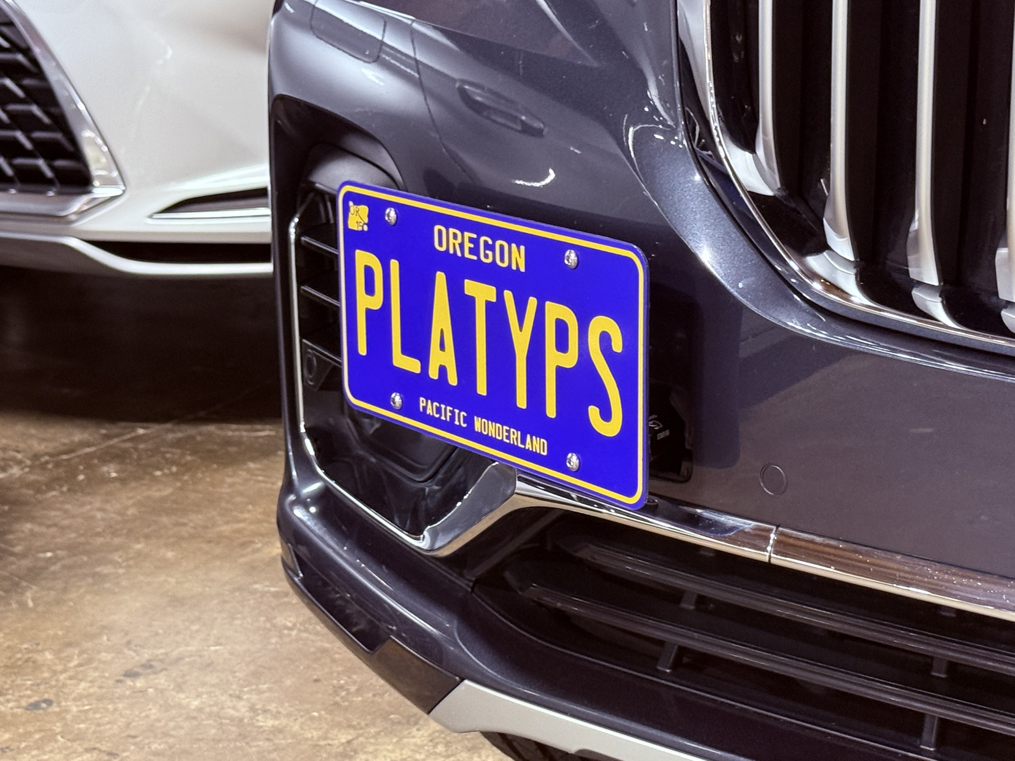 The Platypus License Plate Mount for BMW X7 G07 2019 to 2026 2019-2022 xDrive40i
