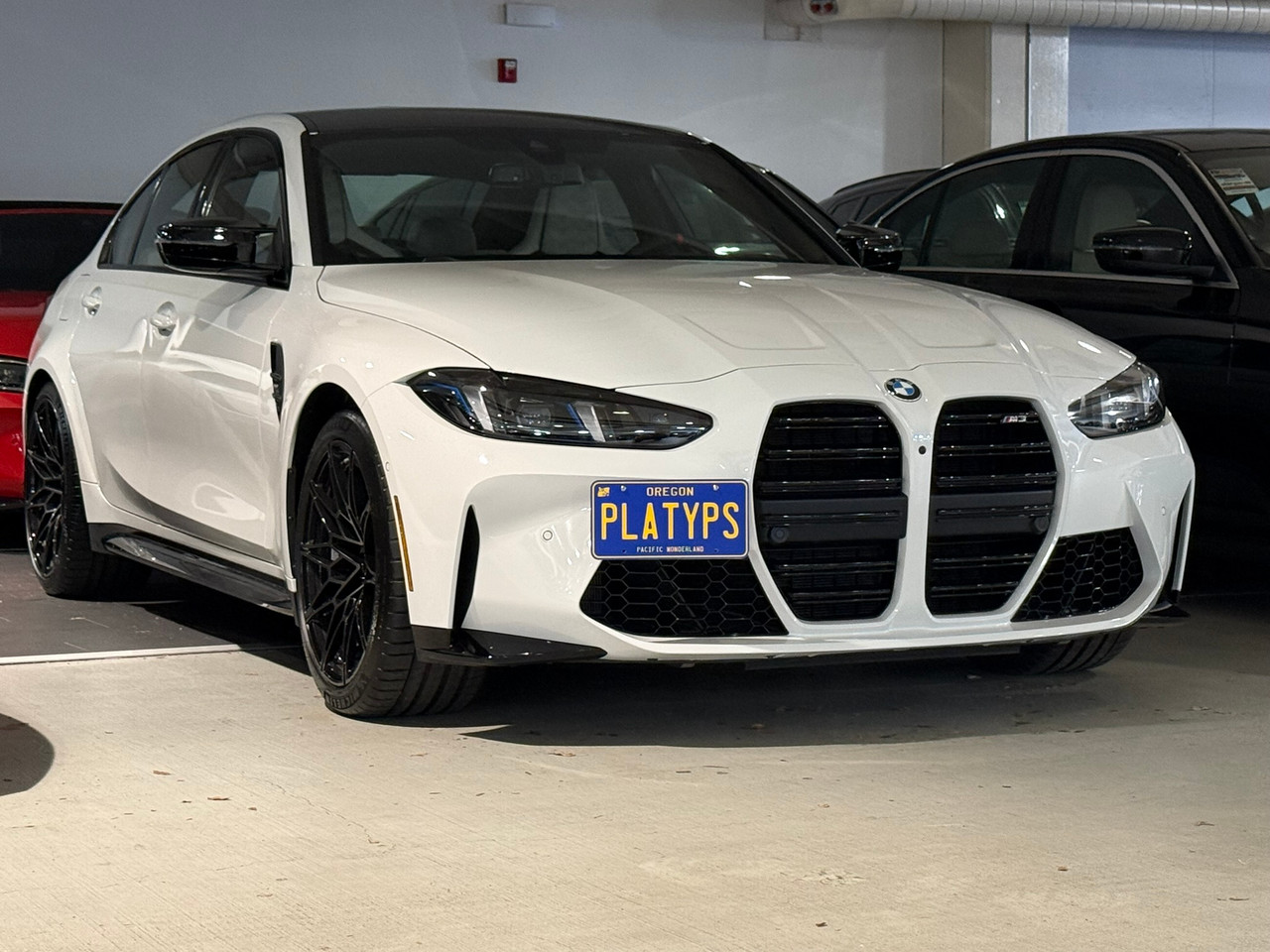 The Platypus License Plate Mount for BMW 3 Series G20 2019 to 2025 M3 Competition