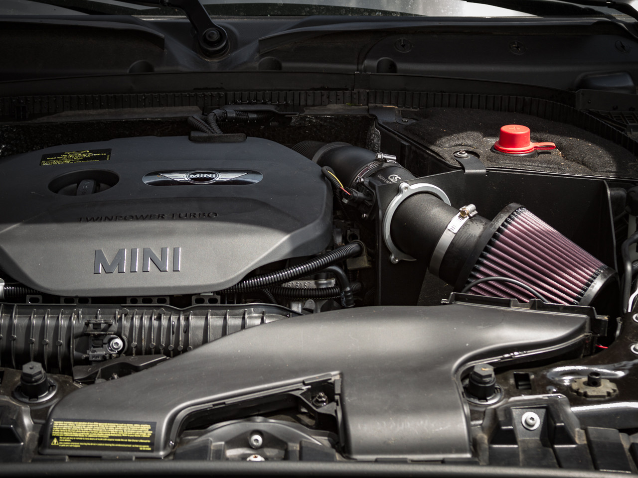 The CravenSpeed Cold Air Intake installed in a MINI Cooper S.