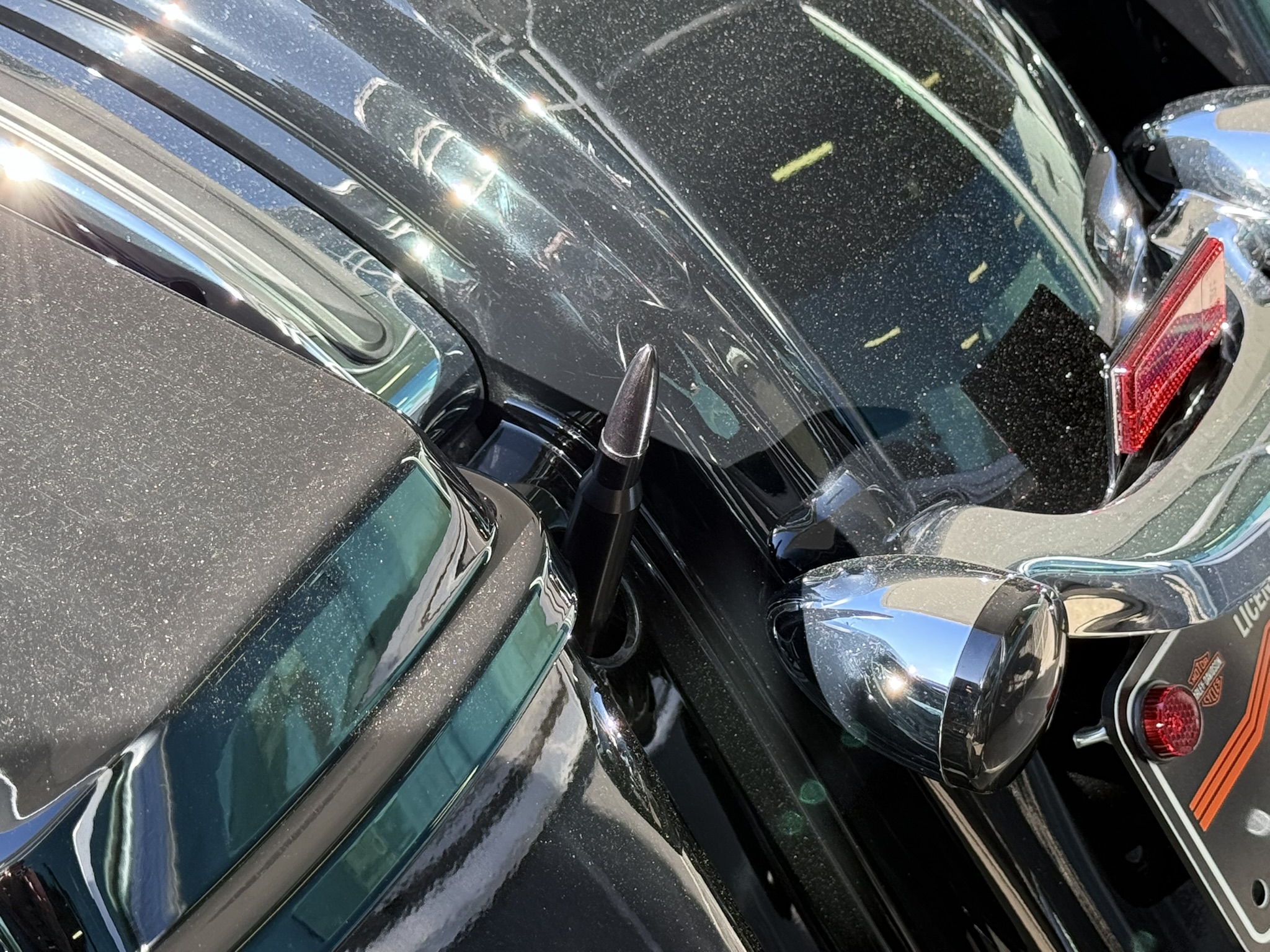 The Stubby Antenna for Harley-Davidson Road Glide 1998 to 2023 Bullet