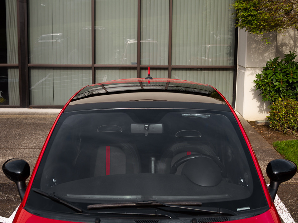 Front view of roof trim protector from CravenSpeed