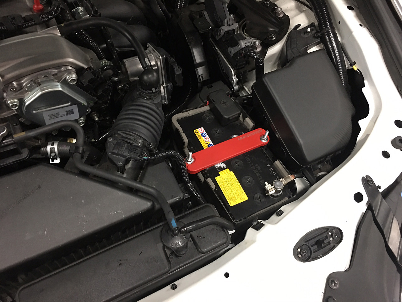 CravenSpeed Battery Tie Down Installed on ND Mazda MX5 Miata