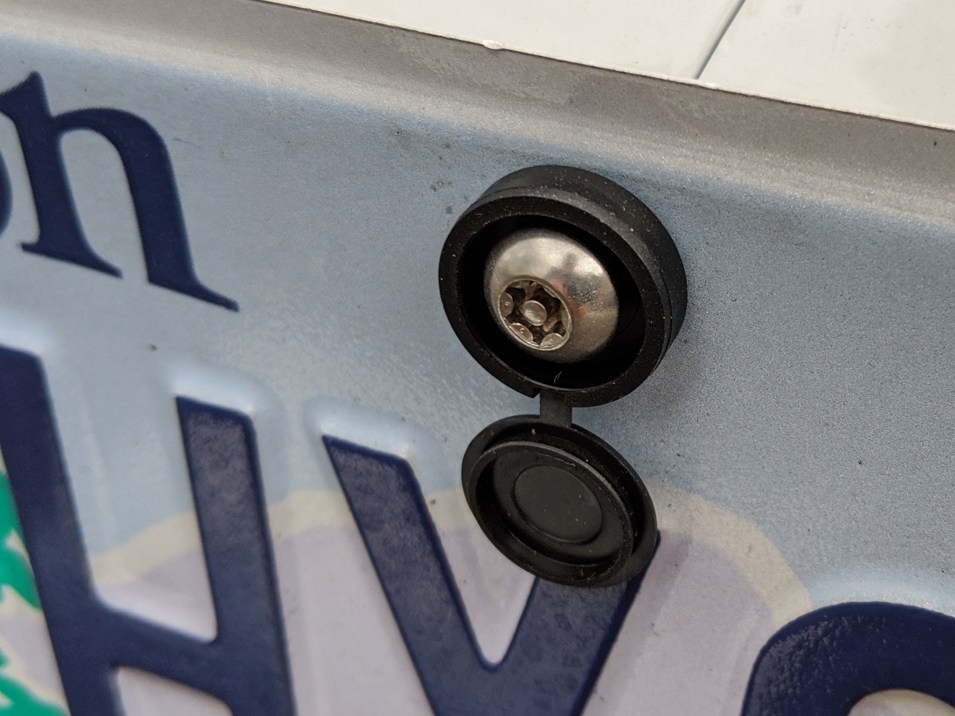CravenSpeed Security Screw Kit for The Platypus improved the look of your tow hook mount license plate