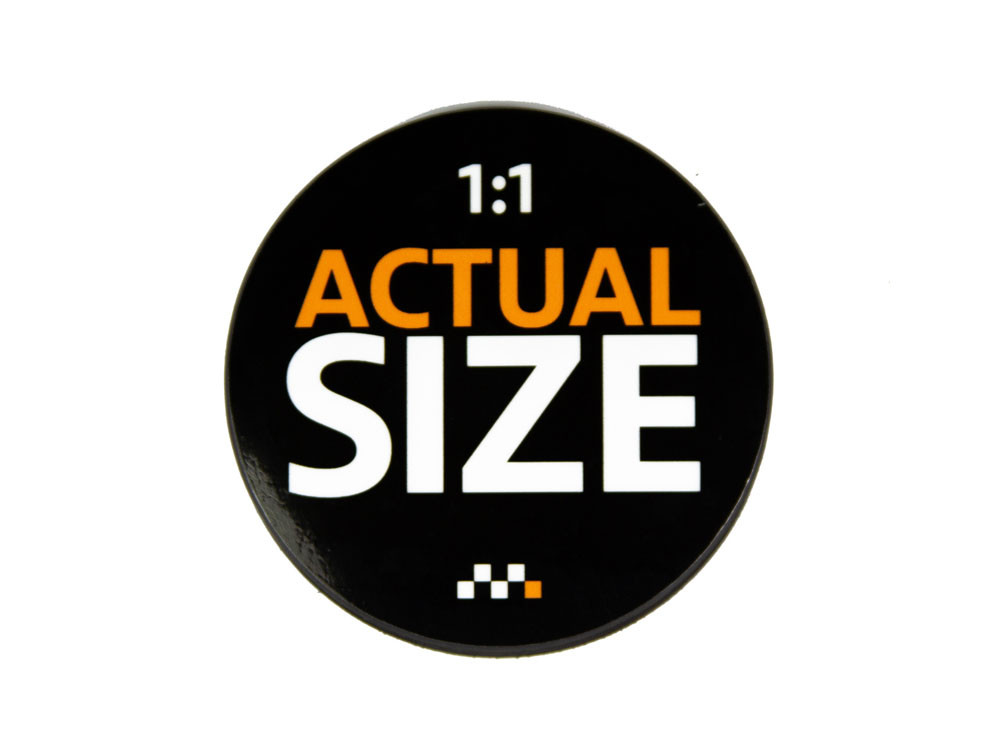 The "Actual Size" badge.