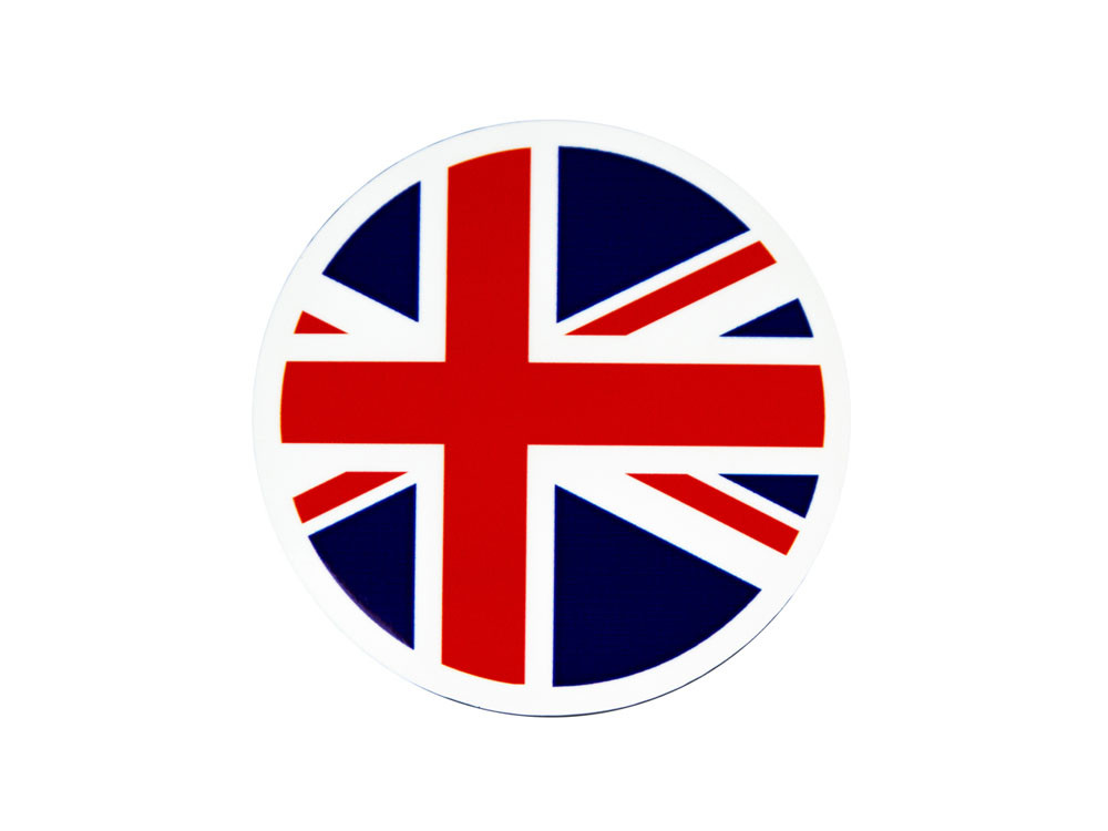 The Union Jack badge.