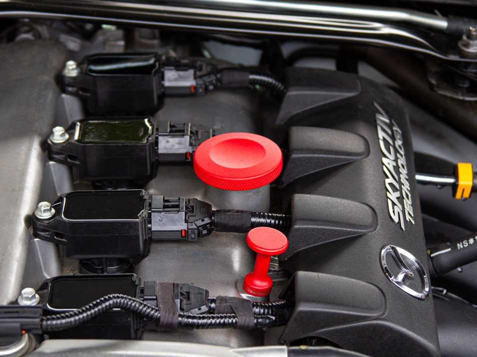 Oil Filler Cap for Mazda MX-5 Miata RF 4th gen ND 2017 to 2024 Red