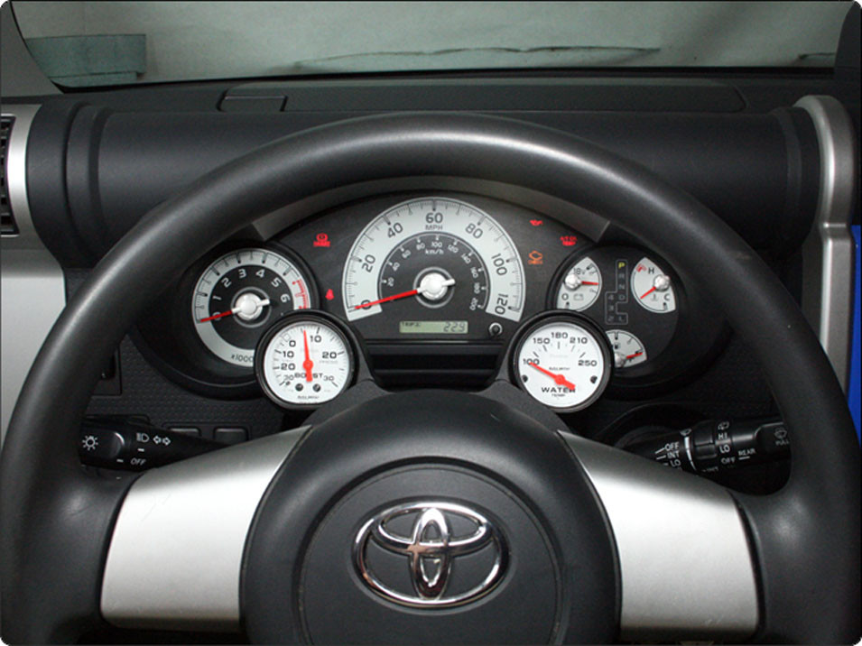The FlexPod Gauge Mount for Toyota FJ Cruiser 2007 to 2014 52mm