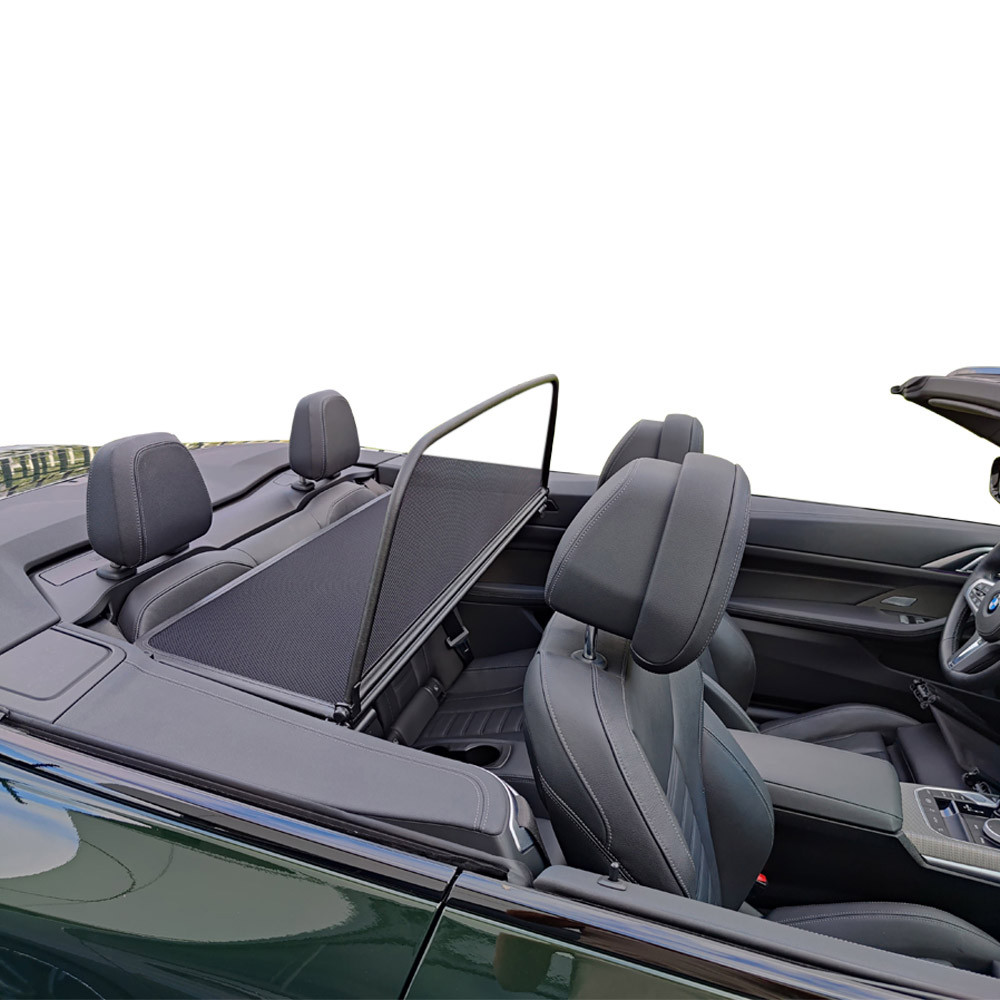 Convertible Wind Deflector for BMW 4 Series G22, G23, G26 2021 to 2024 upright from side