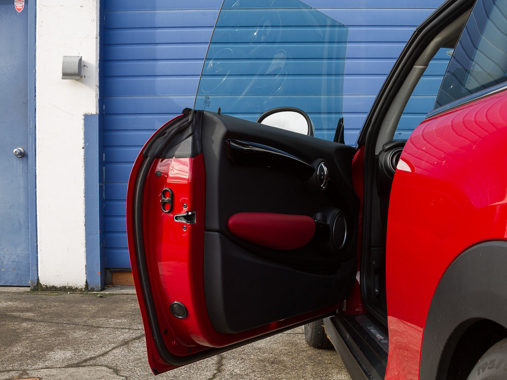 The Jam Handle installed on a MINI Cooper S.