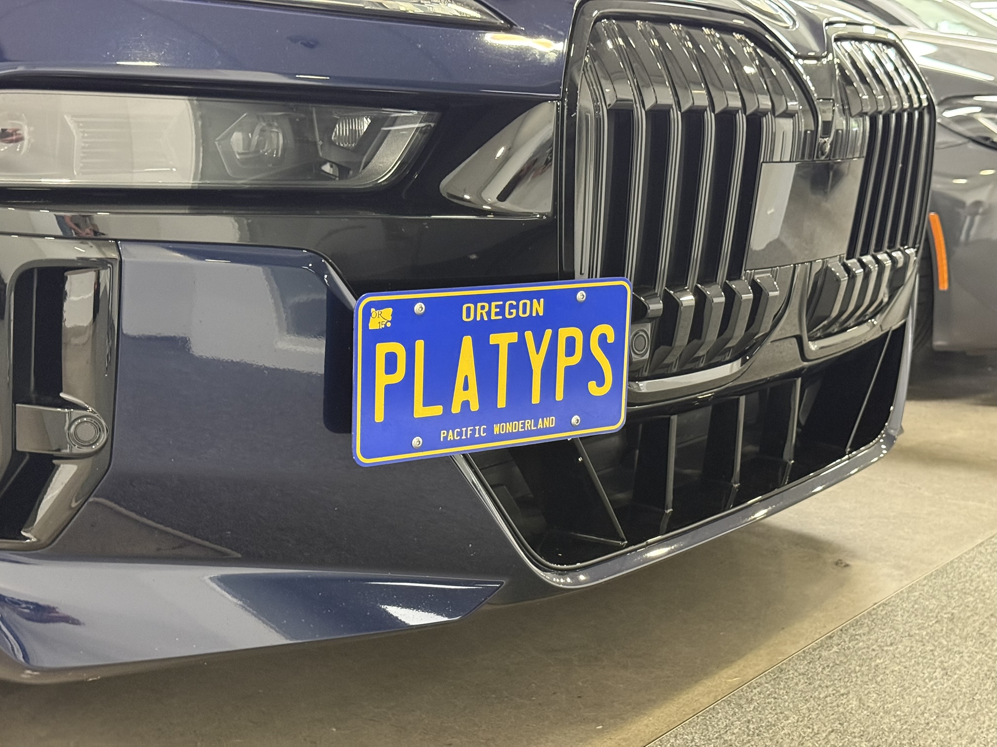 The Platypus License Plate Mount for BMW 7 Series G70 2023 to 2025