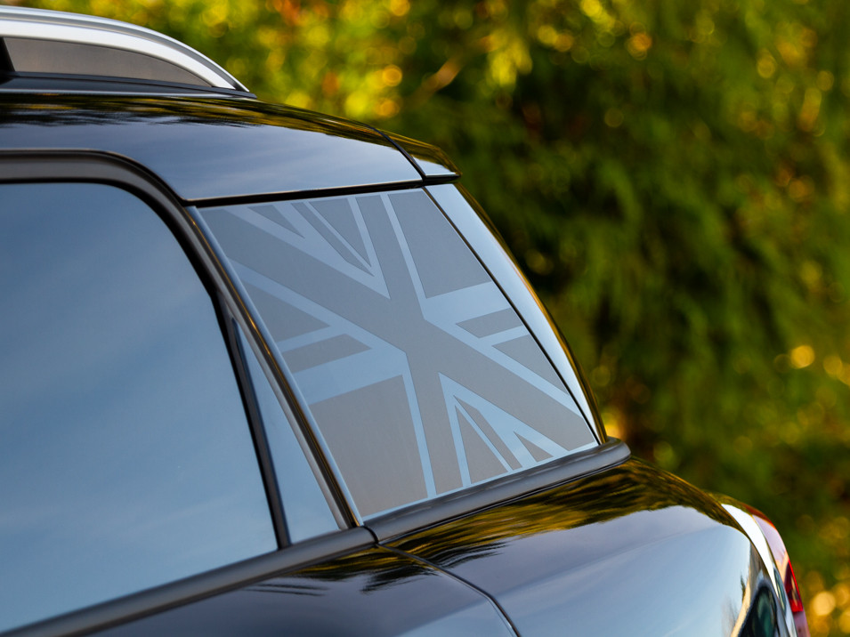 Decal Sets for MINI Countryman F60 2017 to 2024 Union Jack Rear Quarter Window Matte White