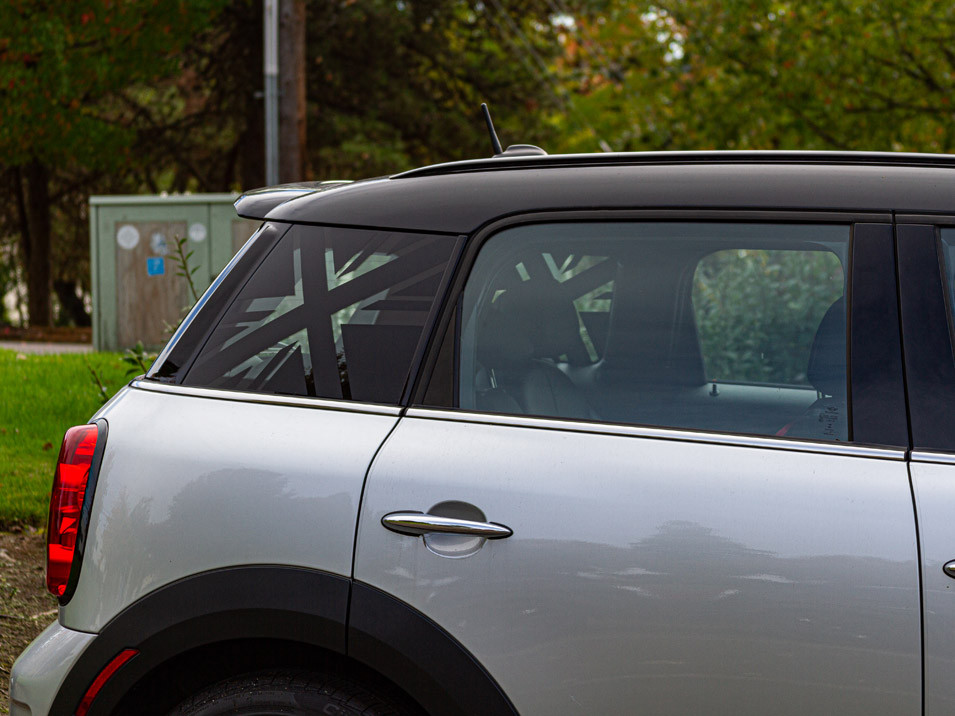 Decal Sets for MINI Countryman R60 2011 to 2016 Union Jack Rear Quarter Window Matte White