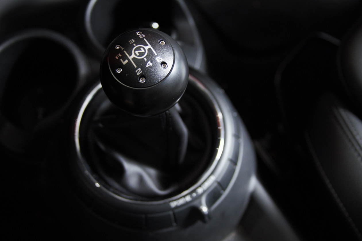 Swappable Shift Knob Cap installed on MINI Cooper F56