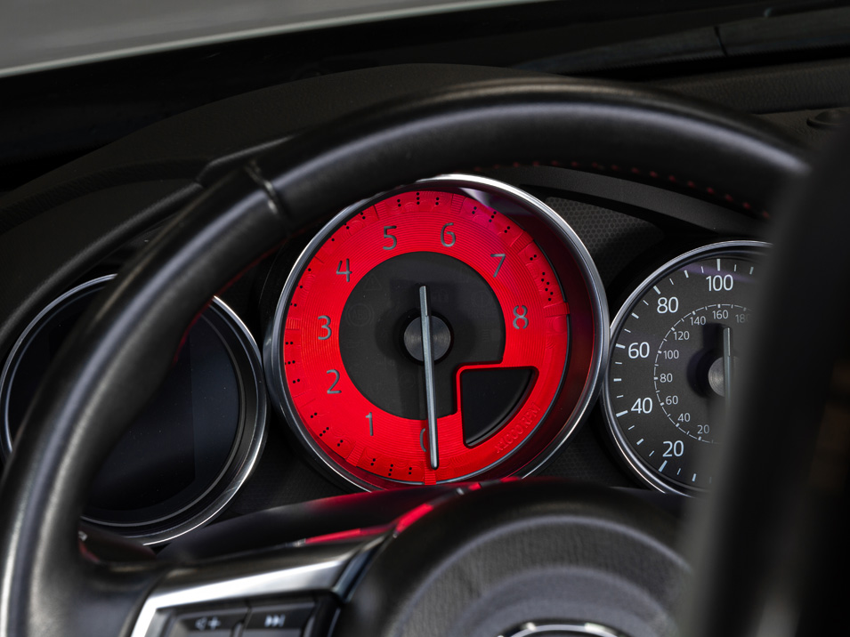 Red Edition Billet Tachometer Dial for ND Miata