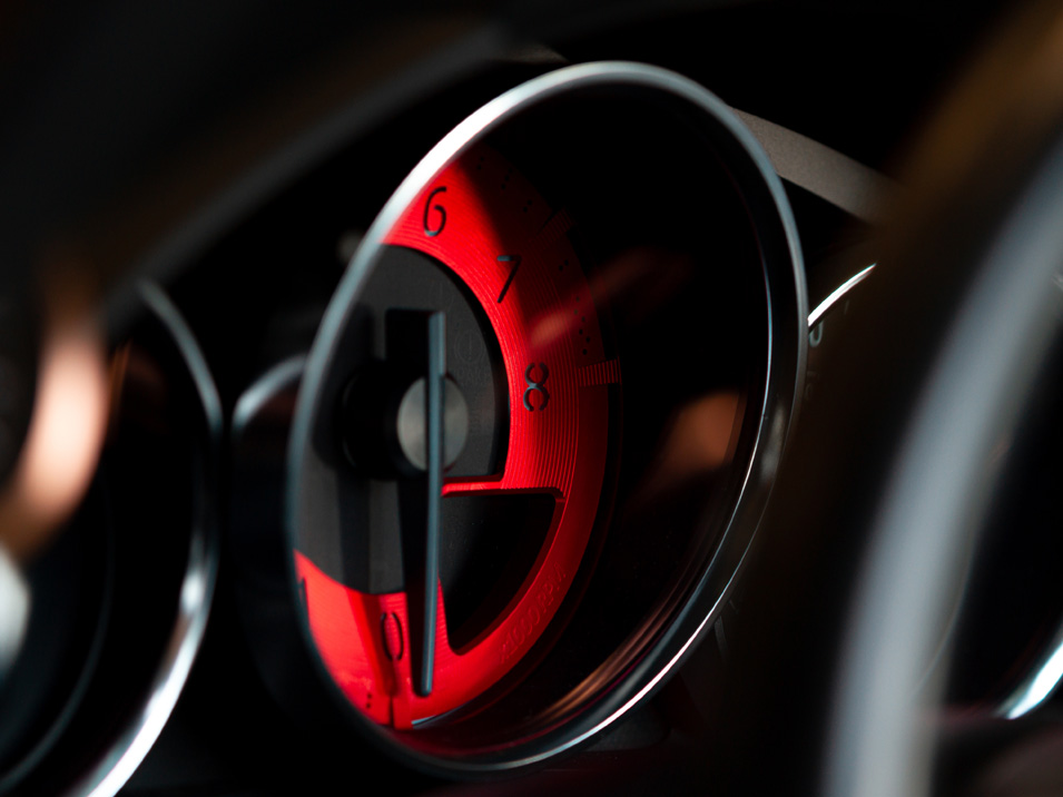 Red Edition Billet Tachometer Dial for ND Miata