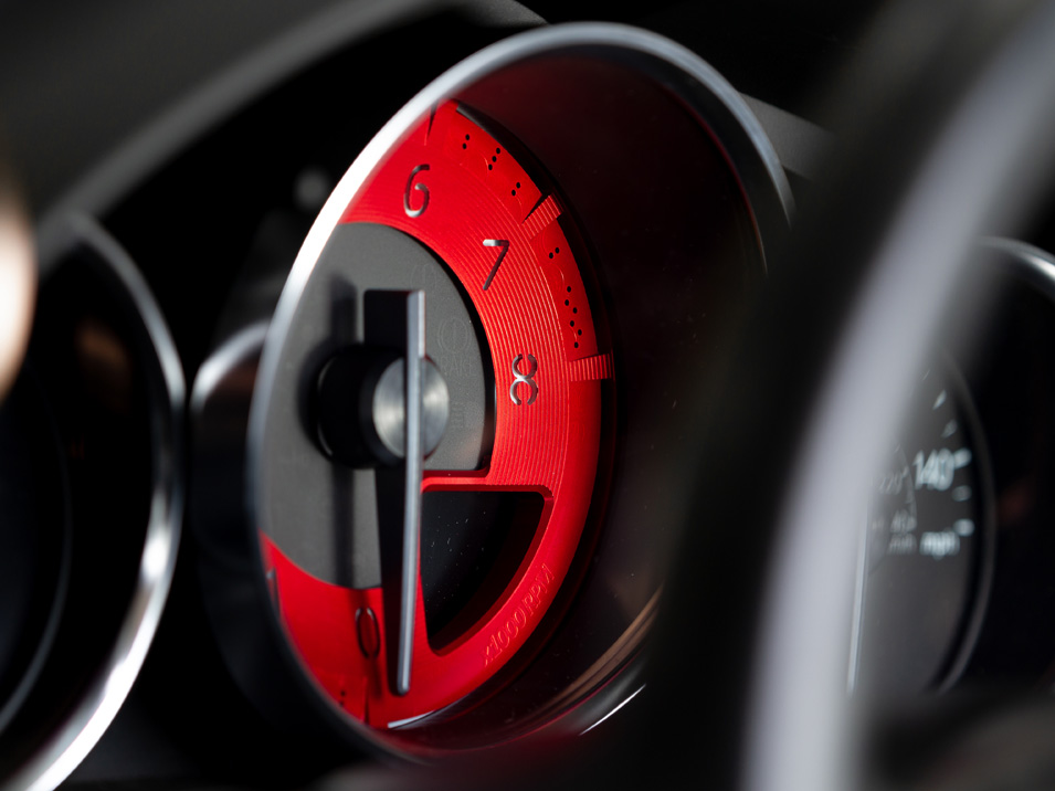 Red Edition Billet Tachometer Dial for ND Miata