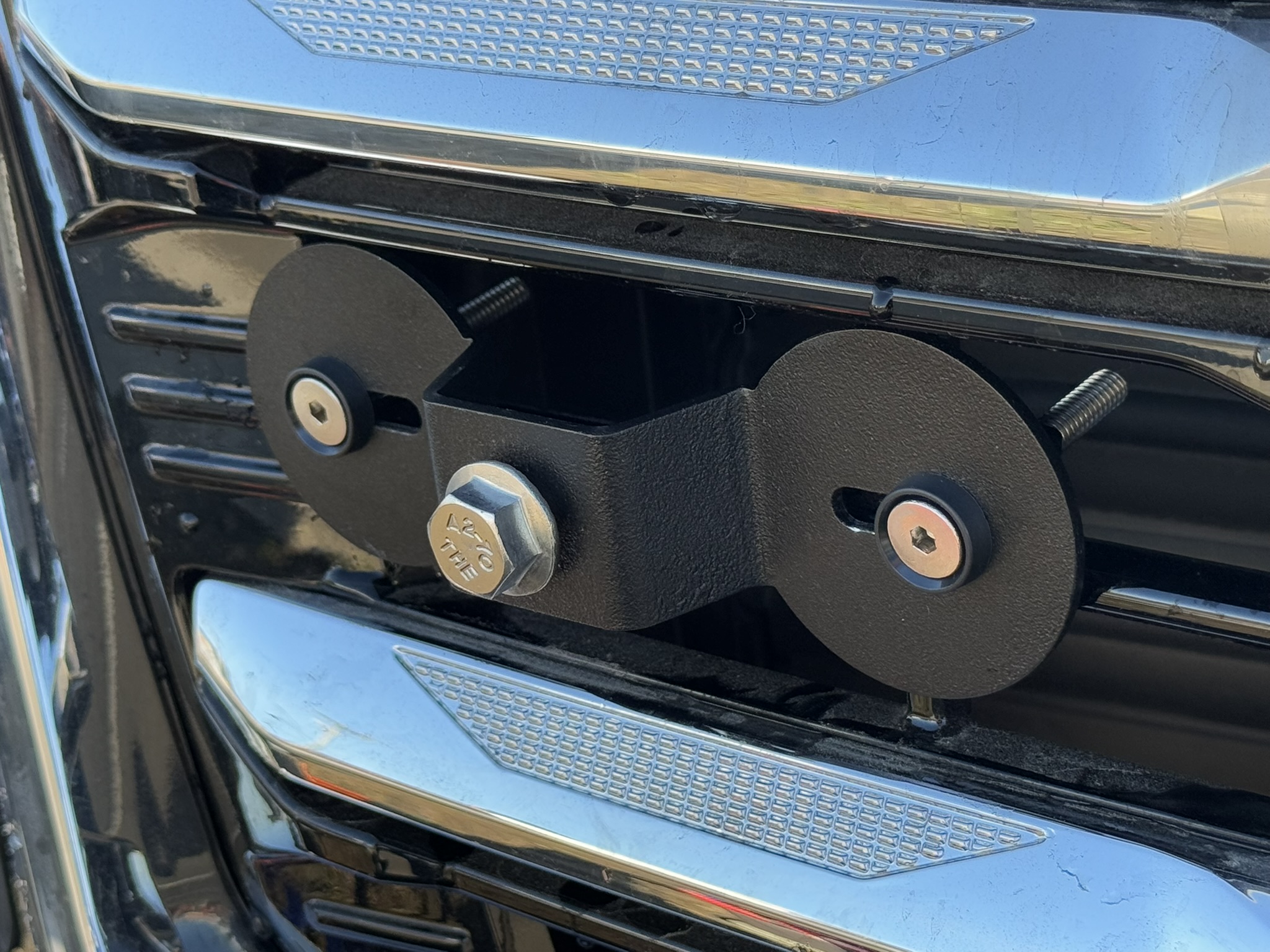 The Platypus License Plate Mount for GMC Yukon 5th gen 2015 to 2025 Refresh (2025+) Elevation