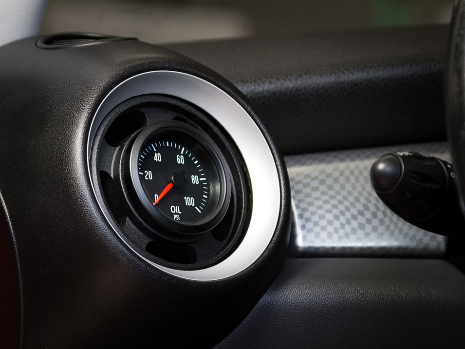 The FlexPod Gauge Mount for MINI Convertible R57 (Cabrio) 2009 to 2015 52mm Single Vent Pod