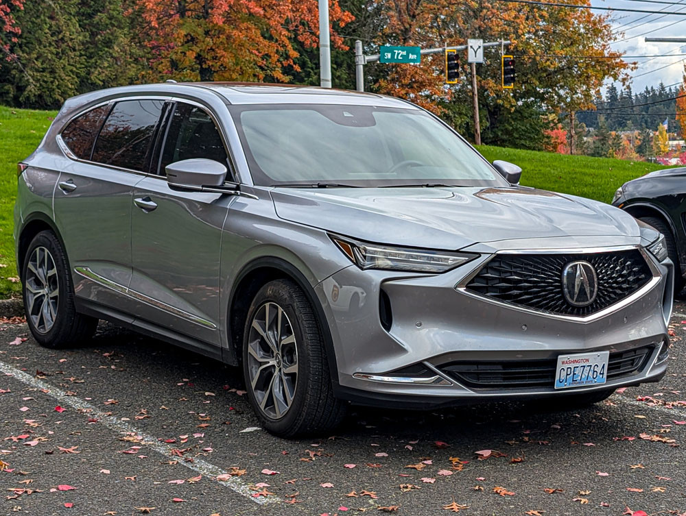 The Platypus License Plate Mount for Acura MDX 1st gen 2001 to 2006