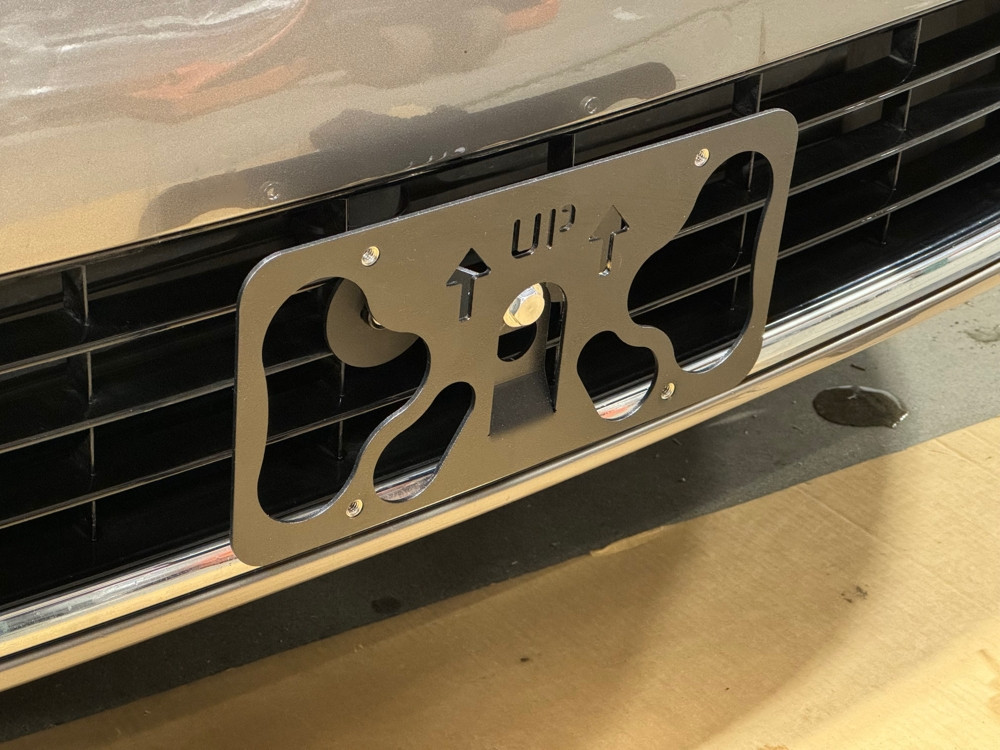 The Platypus License Plate Mount for Audi Q5 80A 2018 to 2024