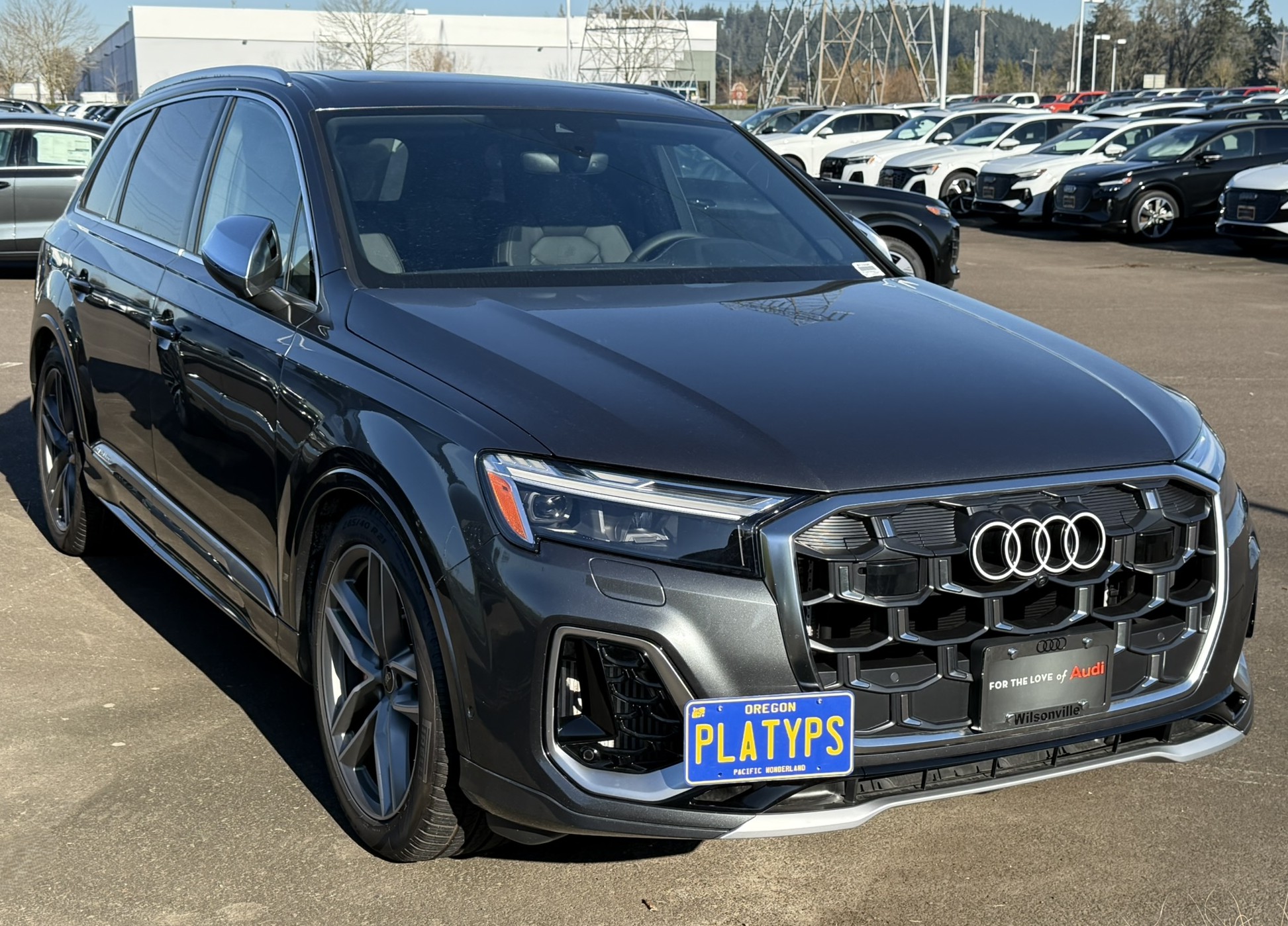 The Platypus License Plate Mount for Audi SQ7 4M 2020 to 2025