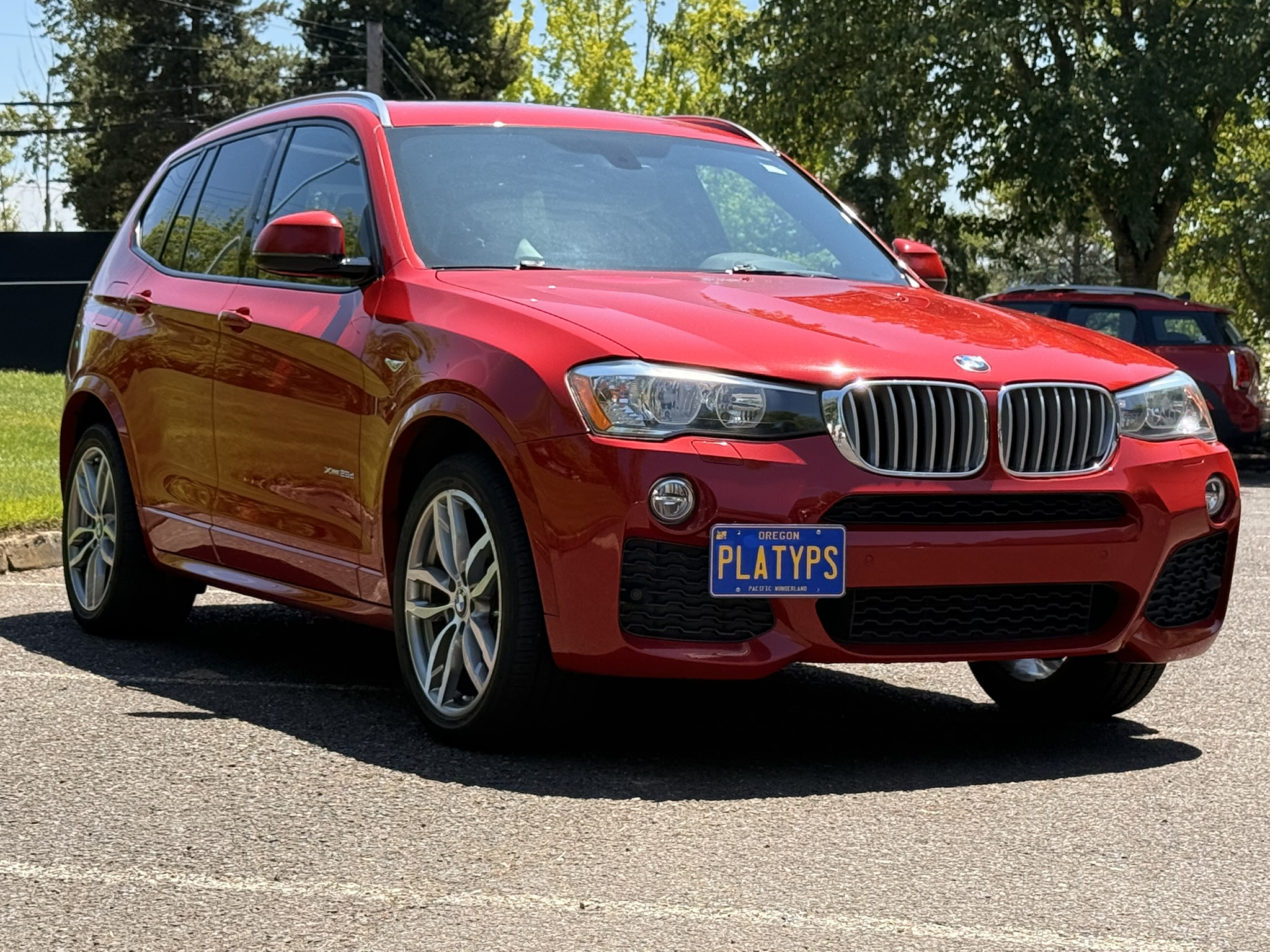 The Platypus License Plate Mount for BMW X3 F25 2011 to 2017