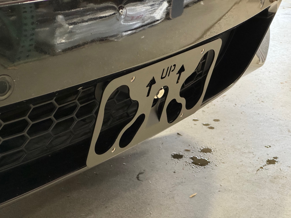 The Platypus License Plate Mount for BMW X5 G05 2019 to 2025 Base